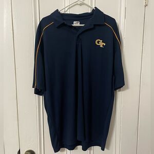 Georgia Tech short sleeve collar shirt